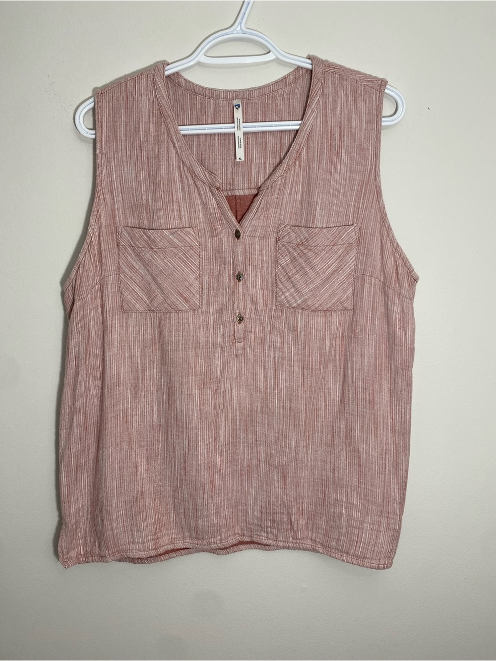 Kuhl Sleeveless Henley Tank with Chest Pockets XL